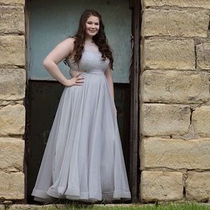 Light Grey Prom Dress